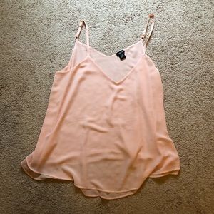 Blush tank top blouse